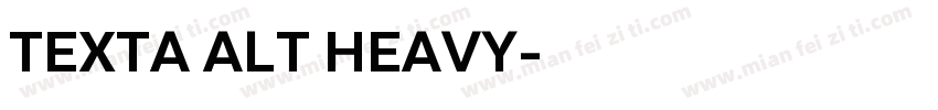 TEXTA ALT HEAVY字体转换